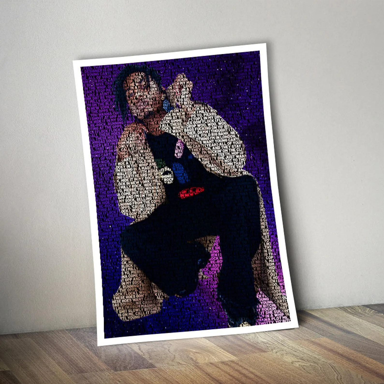 Playboi Carti Poster, Custom Music Print, Music Poster, Custom Poster, Home Decor, Wall Hangings, Playboi Carti Canvas, Rapper Art
