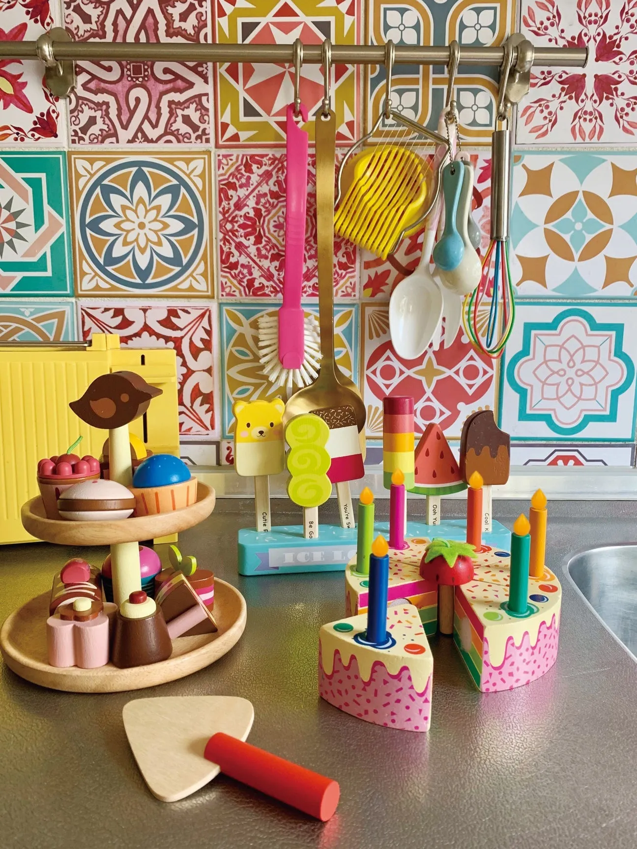 Rainbow Birthday Cake by Tender Leaf Toys