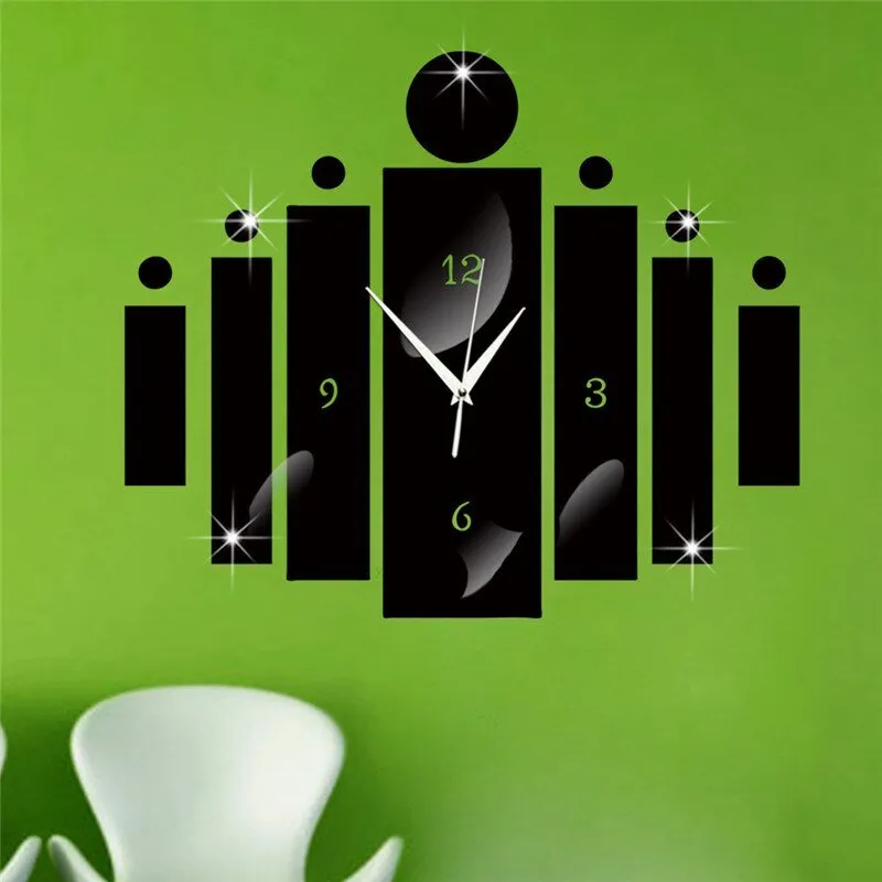 Rocket Wall Clock for Kids Bedroom Home Decoration