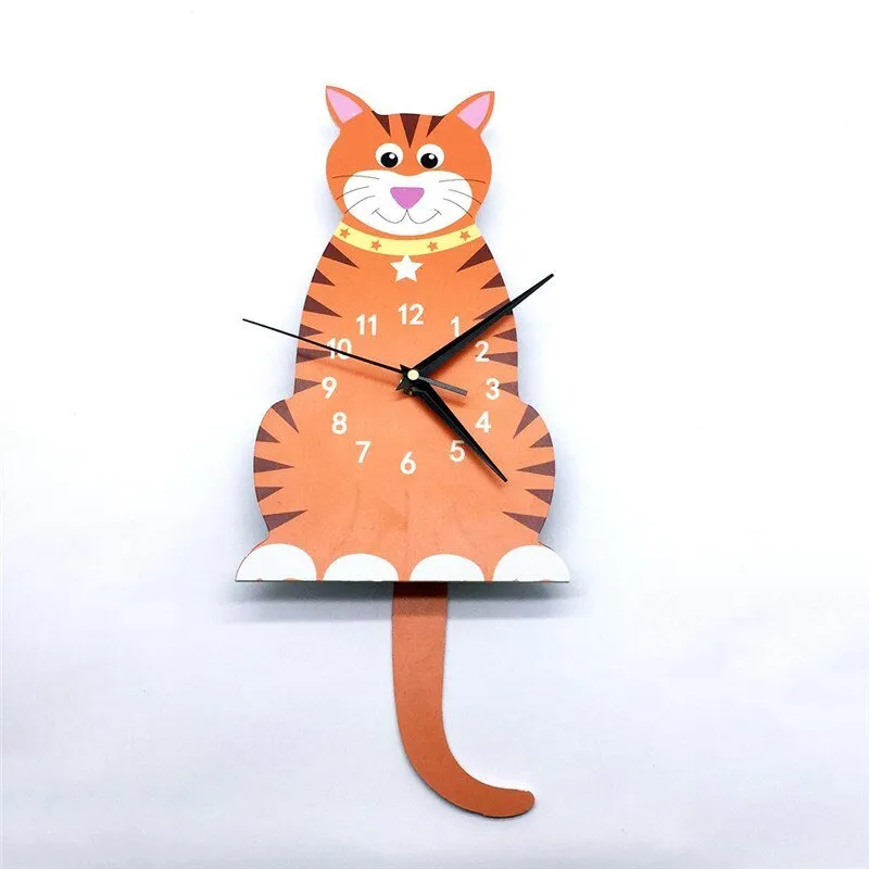 Rocket Wall Clock for Kids Bedroom Home Decoration