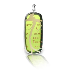 Root Vine & Script Sterling Pendant