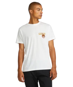 RVCA Mens Antique White Desertscape SS Tshirt