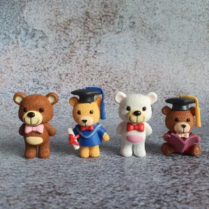 SATYAM KRAFT 1 Set Teddy Bear Miniature Set for Home Decor, Diwali, Bedroom, Living Room, Office, Restaurant Decor, Figurines, New Year Decorartion Items (Multicolor)(4 Piece in 1 Set) SATYAM KRAFT 1 Set Teddy Bear Miniature Set for Home Decor, Diwali, Bedroom, Living Room, Office, Restaurant Decor, Figurines, New Year Decorartion Items (Multicolor)(4 Piece in 1 Set)
