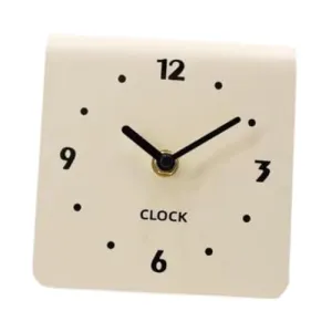 SECRET DESIRE Table Clock Figurine Arabic Numbers Simple Desk Clock for Bedroom Shelf Shop White
