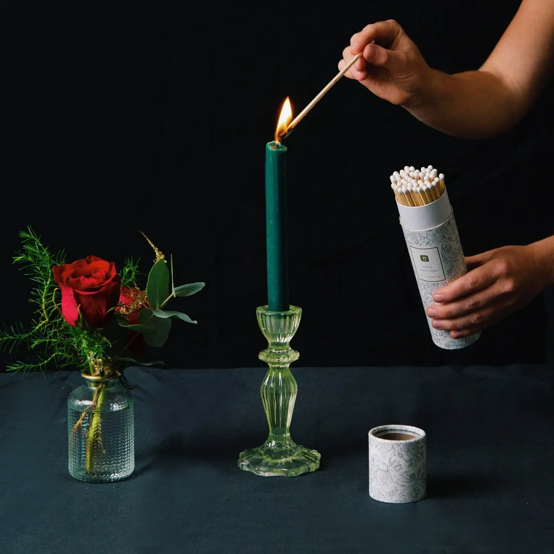 Silver Paisley Tube Of Matches