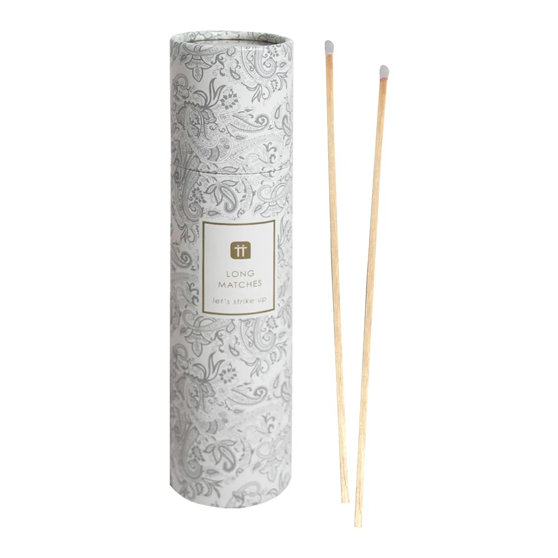 Silver Paisley Tube Of Matches