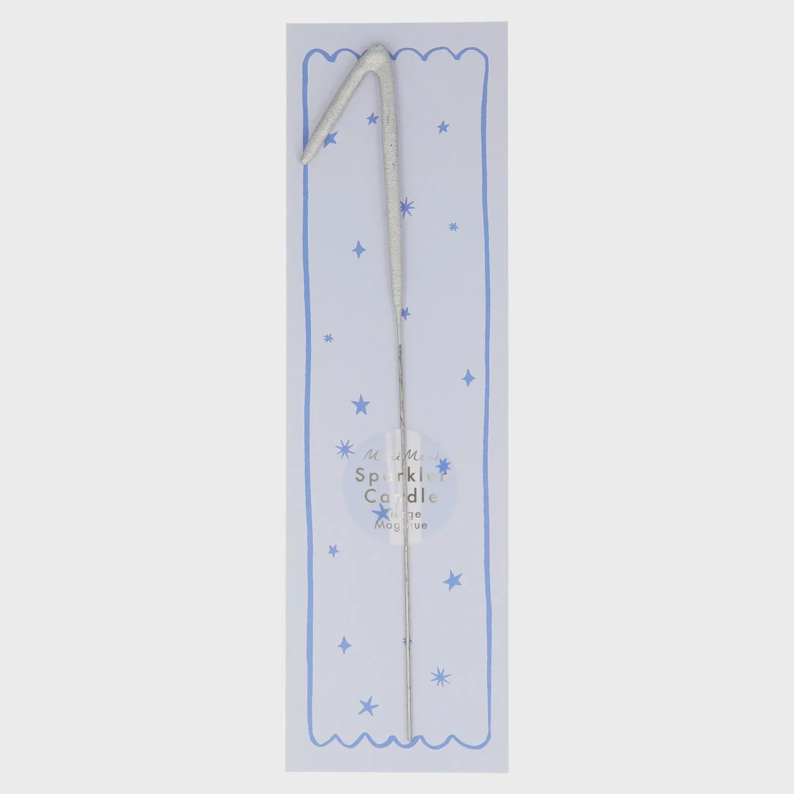 Silver Sparkler Candle - #1