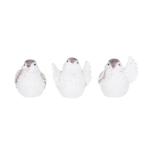 Sitting Birds Figurine, Asst. 3