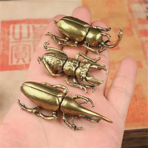 Solid Brass Insect Figurine Small Insect-تمثال حشرة من النحاس