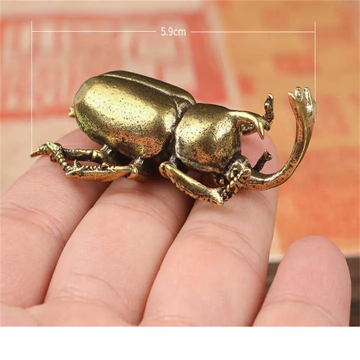 Solid Brass Insect Figurine Small Insect-تمثال حشرة من النحاس