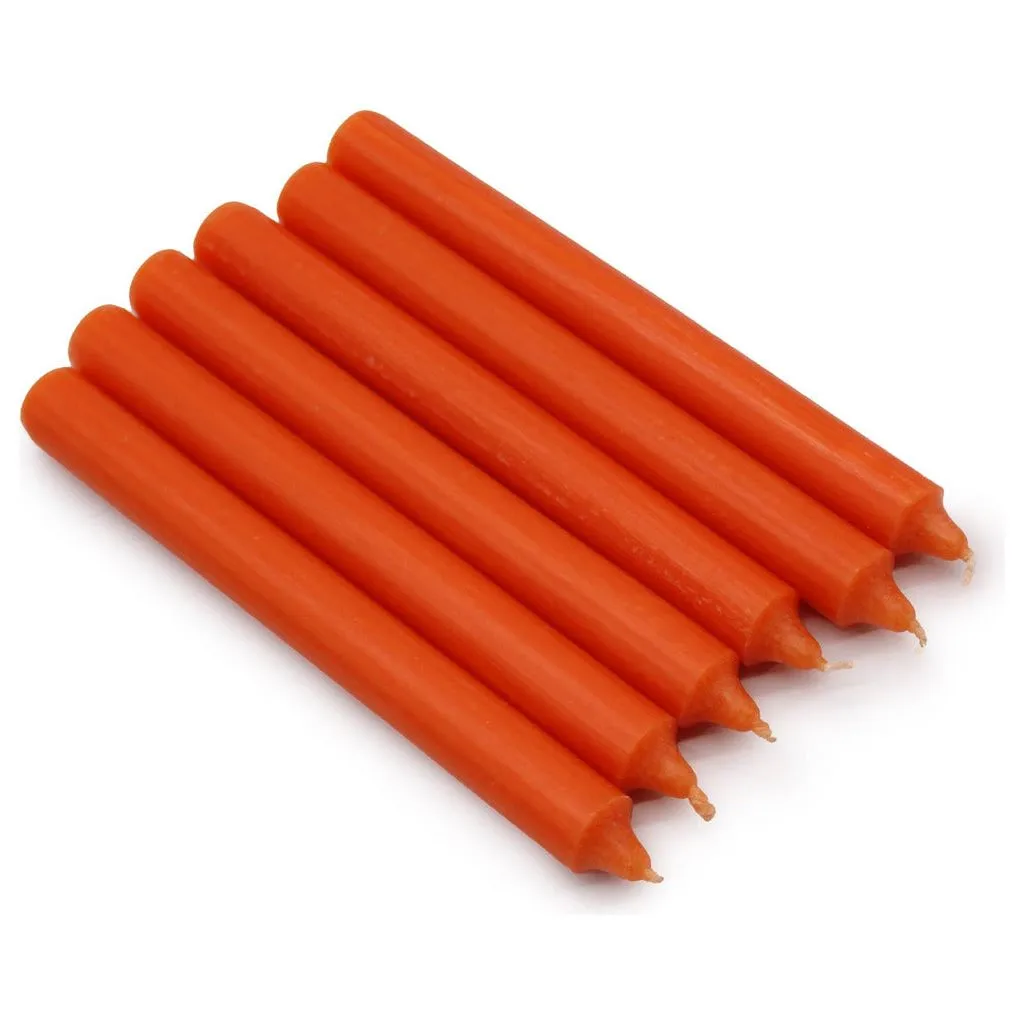 Solid Colour Dinner Candles - Pack of 5 - Made in the UK - 16 Colours
