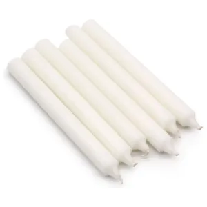 Solid Colour Dinner Candles - Pack of 5 - Made in the UK - 16 Colours
