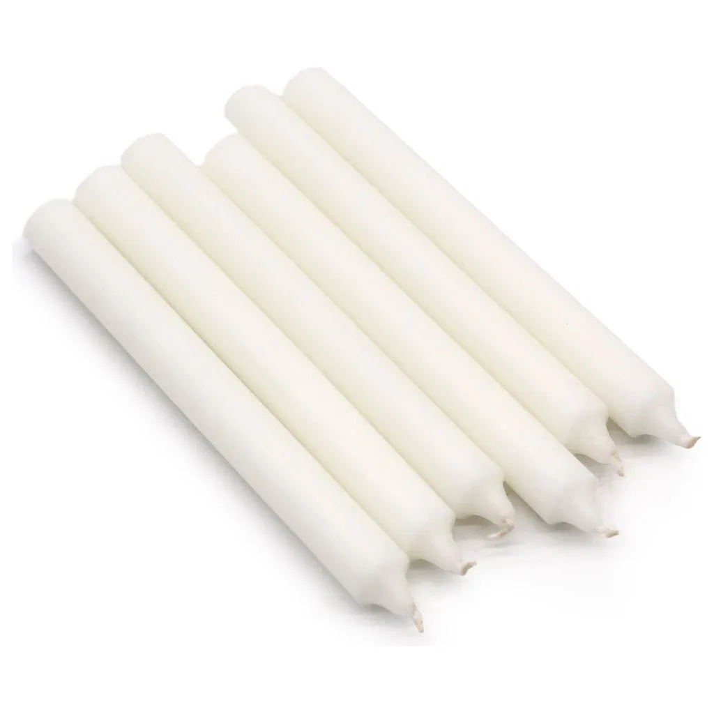 Solid Colour Dinner Candles - Pack of 5 - Made in the UK - 16 Colours