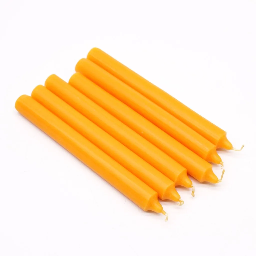 Solid Colour Dinner Candles - Pack of 5 - Made in the UK - 16 Colours