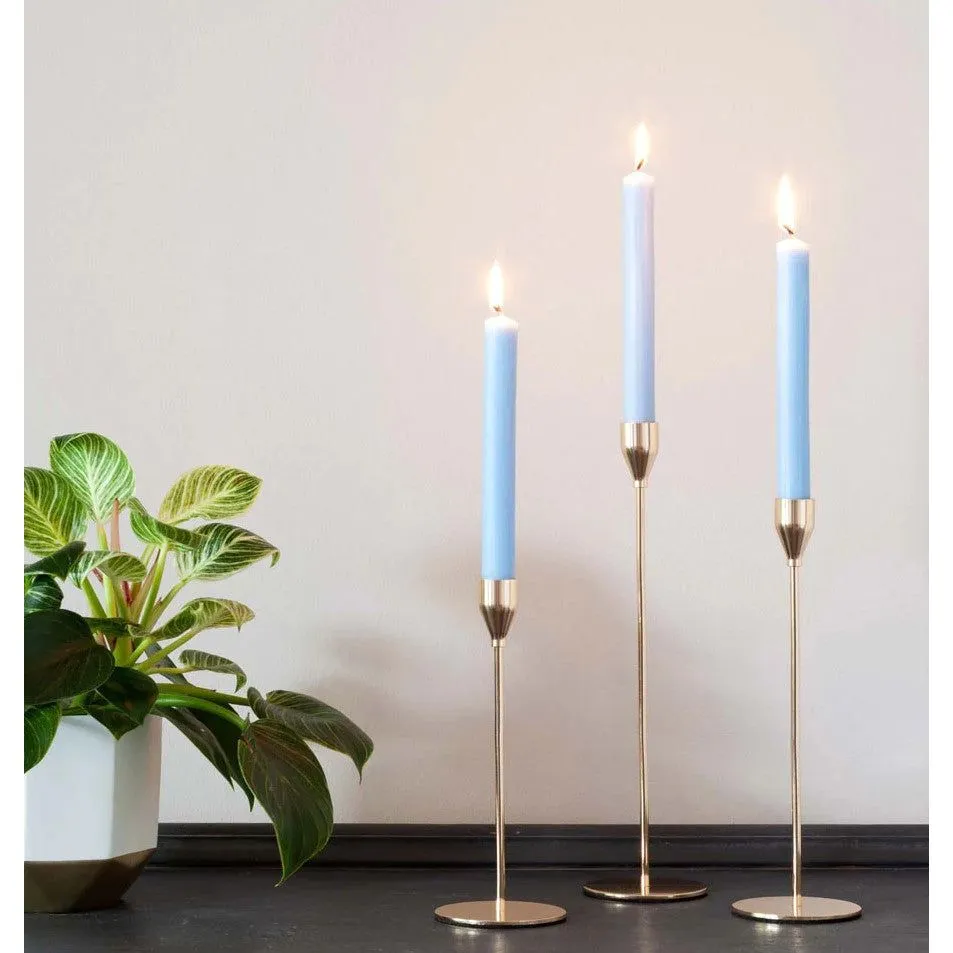 Solid Colour Dinner Candles - Pack of 5 - Made in the UK - 16 Colours