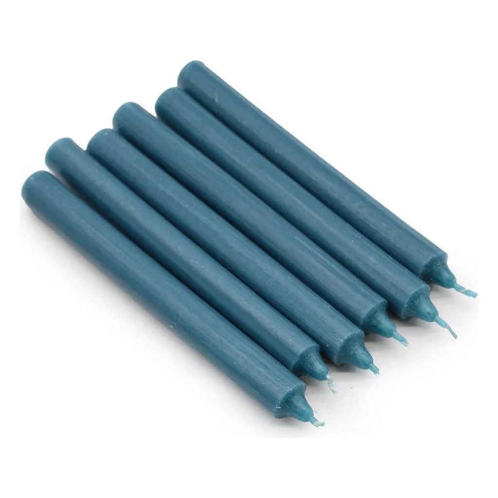 Solid Colour Dinner Candles - Pack of 5 - Made in the UK - 16 Colours