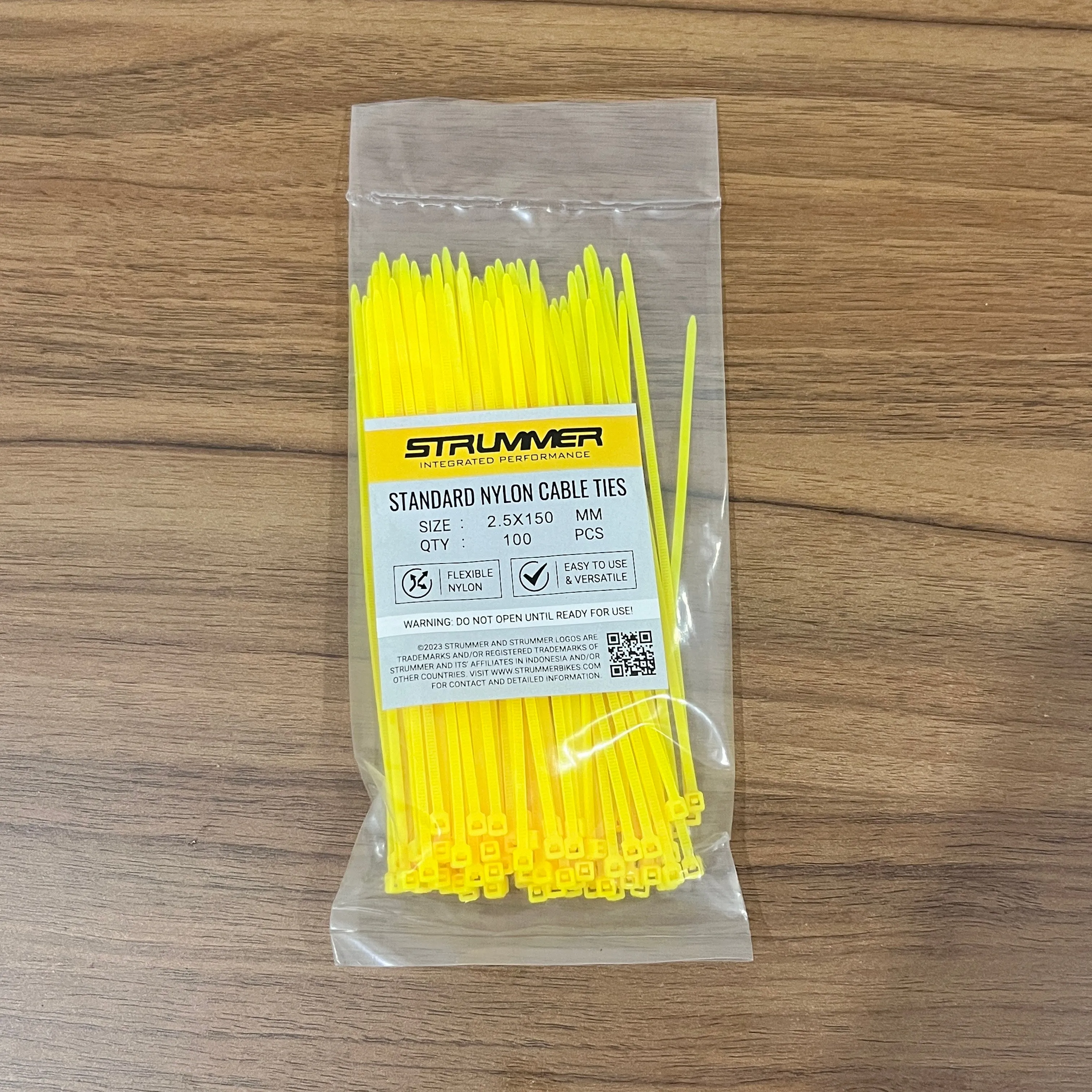 Strummer 2.5x150 Standard Nylon Cable Ties (100 Pcs/Pack)