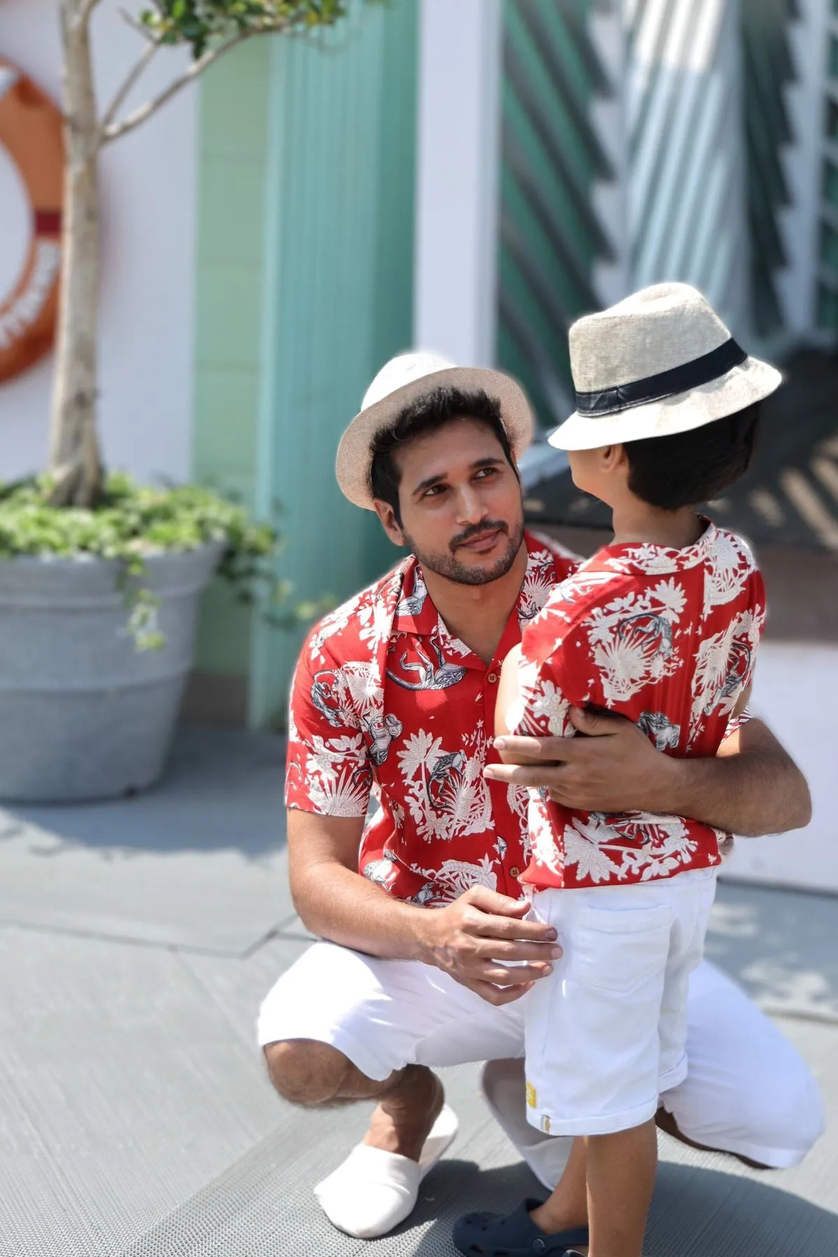 Summer Shirt | Funky Monkey Red