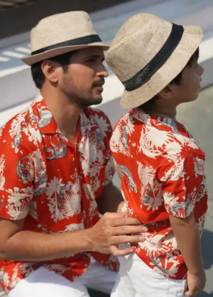 Summer Shirt | Funky Monkey Red