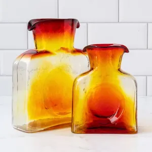 Tangerine Water Bottle - Blenko - Large or Mini