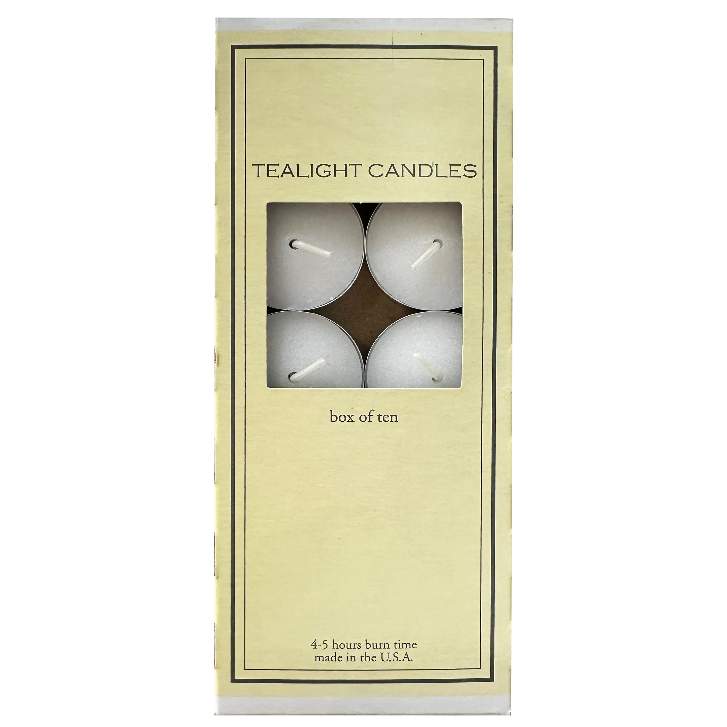 Tea Light Wax Candles – 10-Pk.