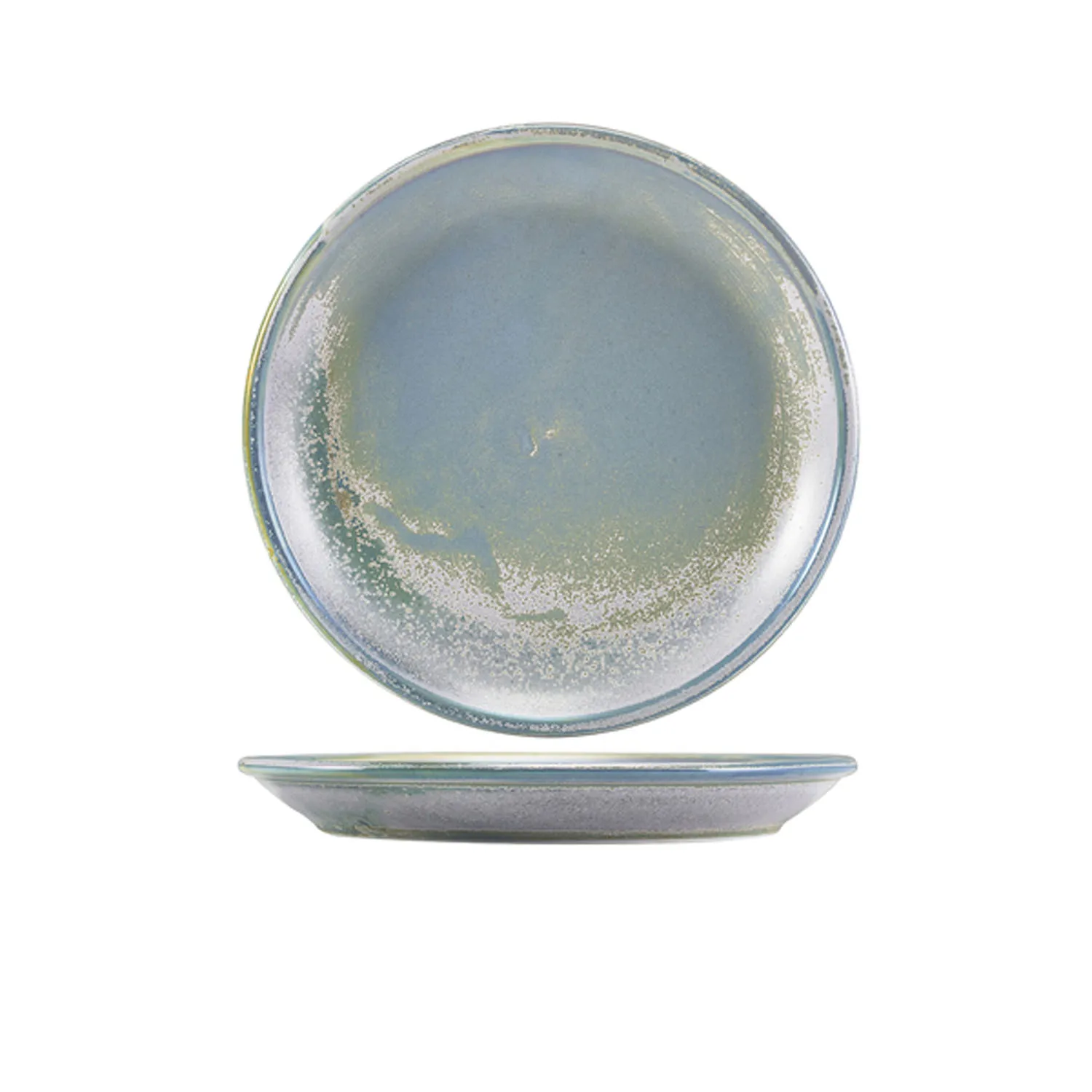 Terra Porcelain Seafoam Coupe Plate 19cm Pack 6