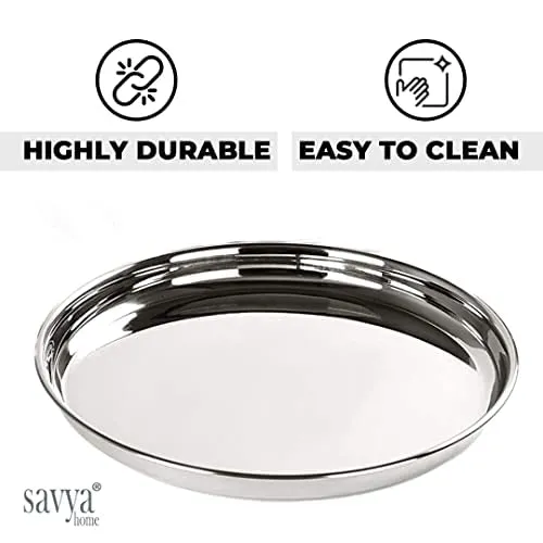 The Better Home Food Containers (Pack of 2) | Food Jars & Containers|Food Storage For Kitchen & SAVYA HOME 4 pcs big Plate Set |Pack and Store Combo (2 Containers   Plate Set)