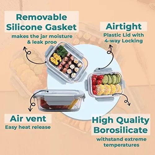 The Better Home Food Containers (Pack of 3) Blue | Food Storage For Kitchen & SAVYA HOME 2.5mm Triply Tope with SS Lid 0.4mm Thick|Pack & Store Combo