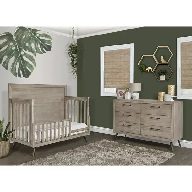 The Feather Grey 4-in-1 Convertible Crib