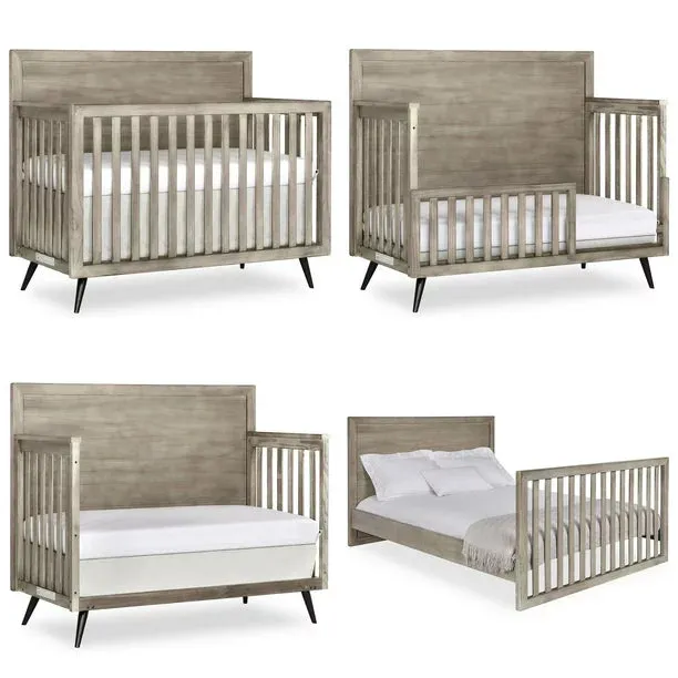 The Feather Grey 4-in-1 Convertible Crib