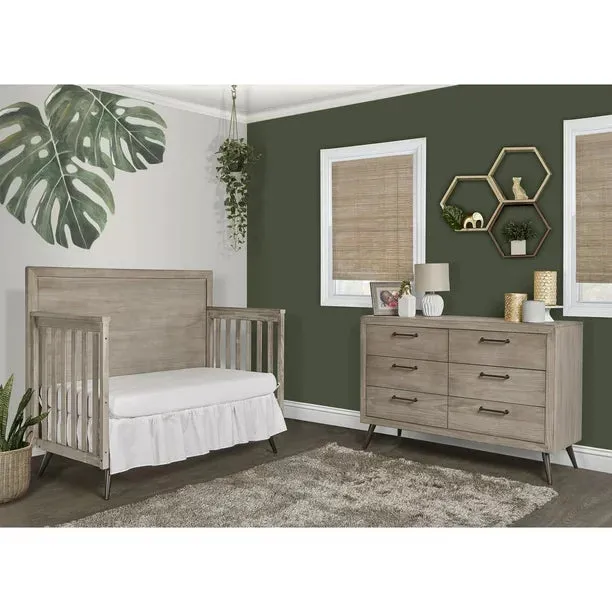 The Feather Grey 4-in-1 Convertible Crib