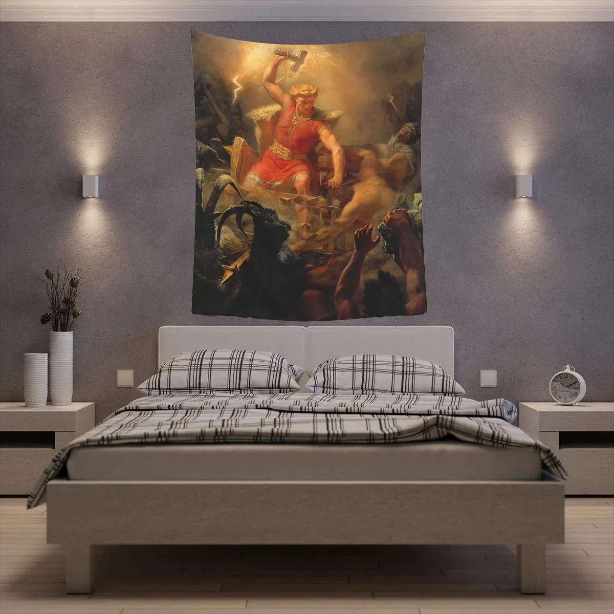 Thor's Fight with the Giants - Wall Tapestry