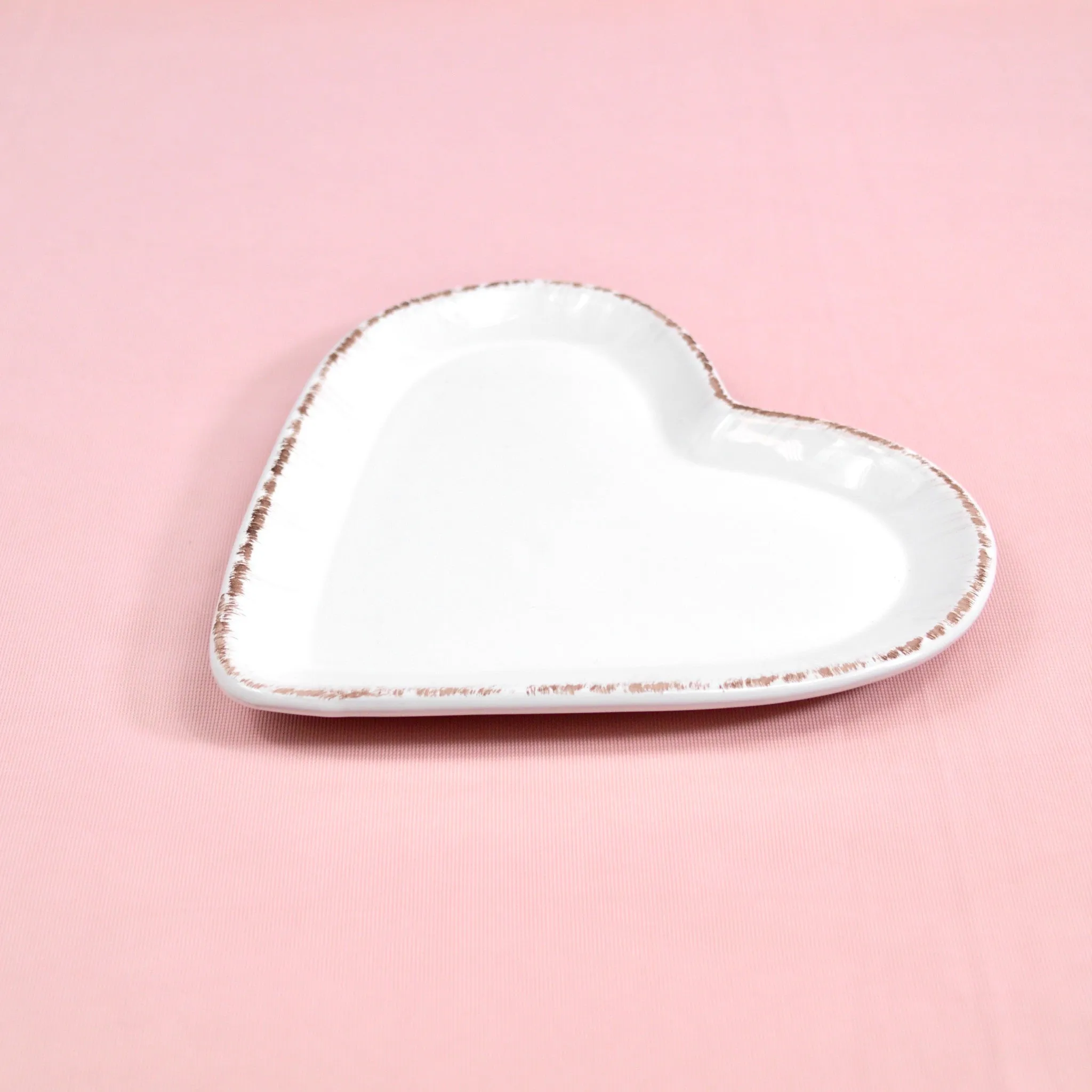 Tuscan Ceramic Heart Plates, Made in Italy