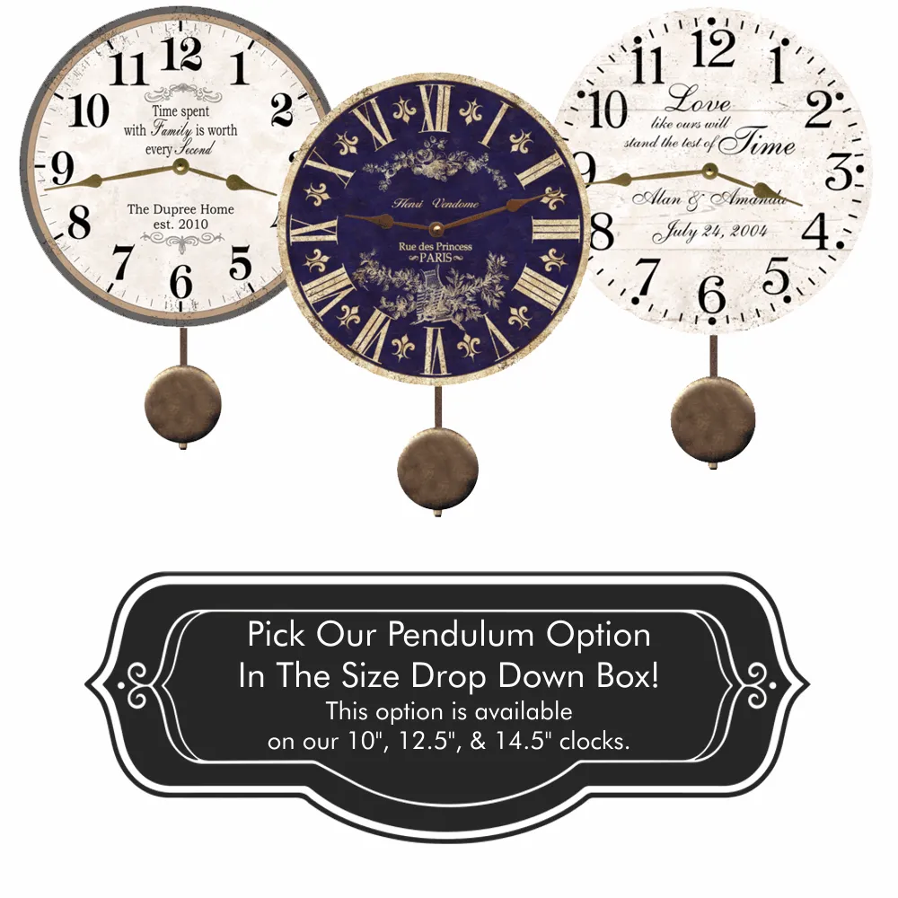 Vintage Style Rustic Beer Clock