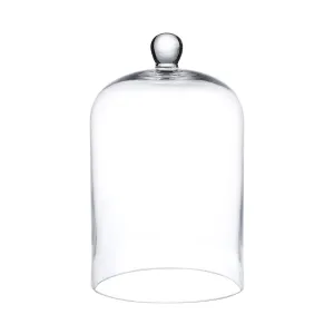 Whole Housewares 6"x10" Clear Glass Dome - Bell Jar -Glass Cloche - to Cover Plants