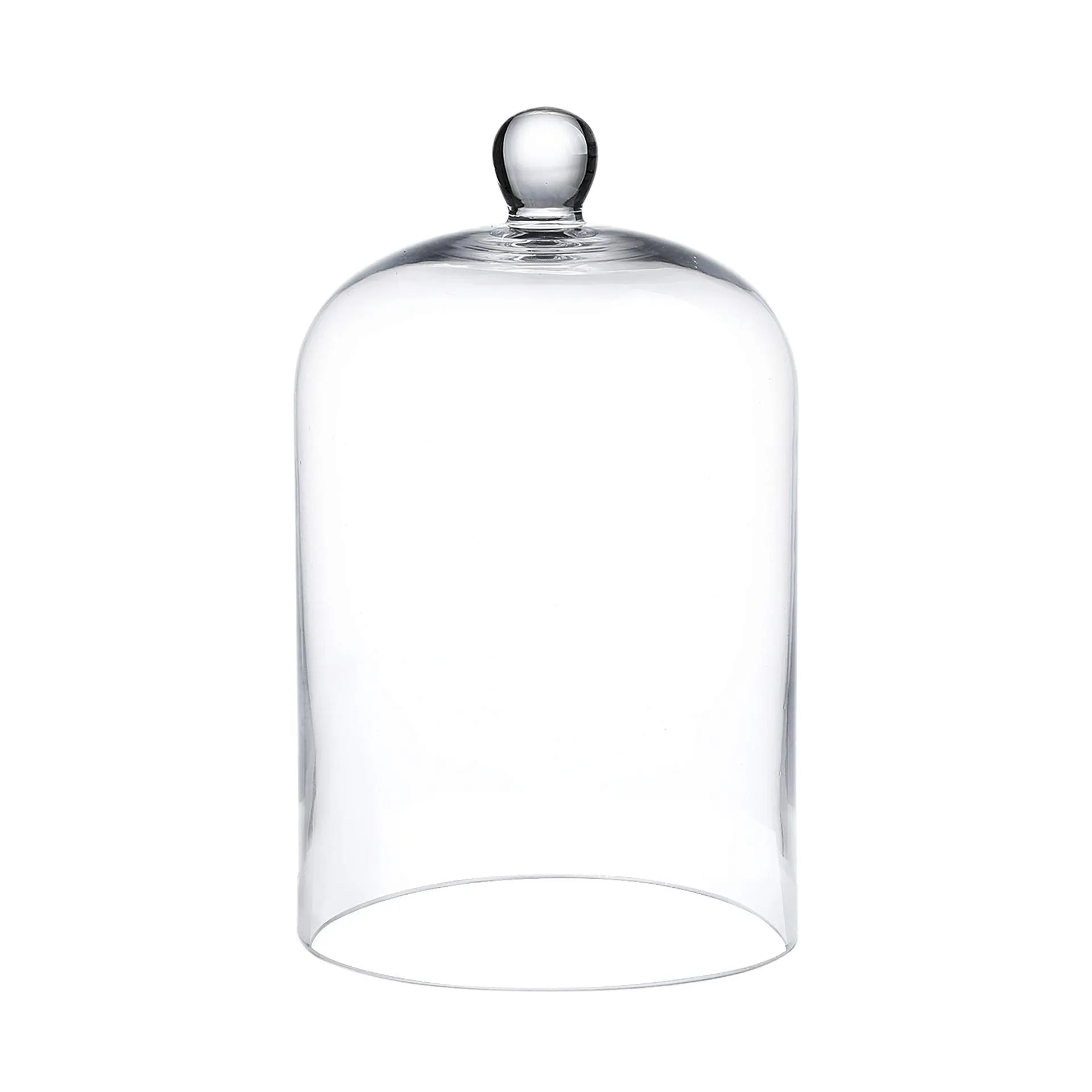 Whole Housewares 6"x10" Clear Glass Dome - Bell Jar -Glass Cloche - to Cover Plants