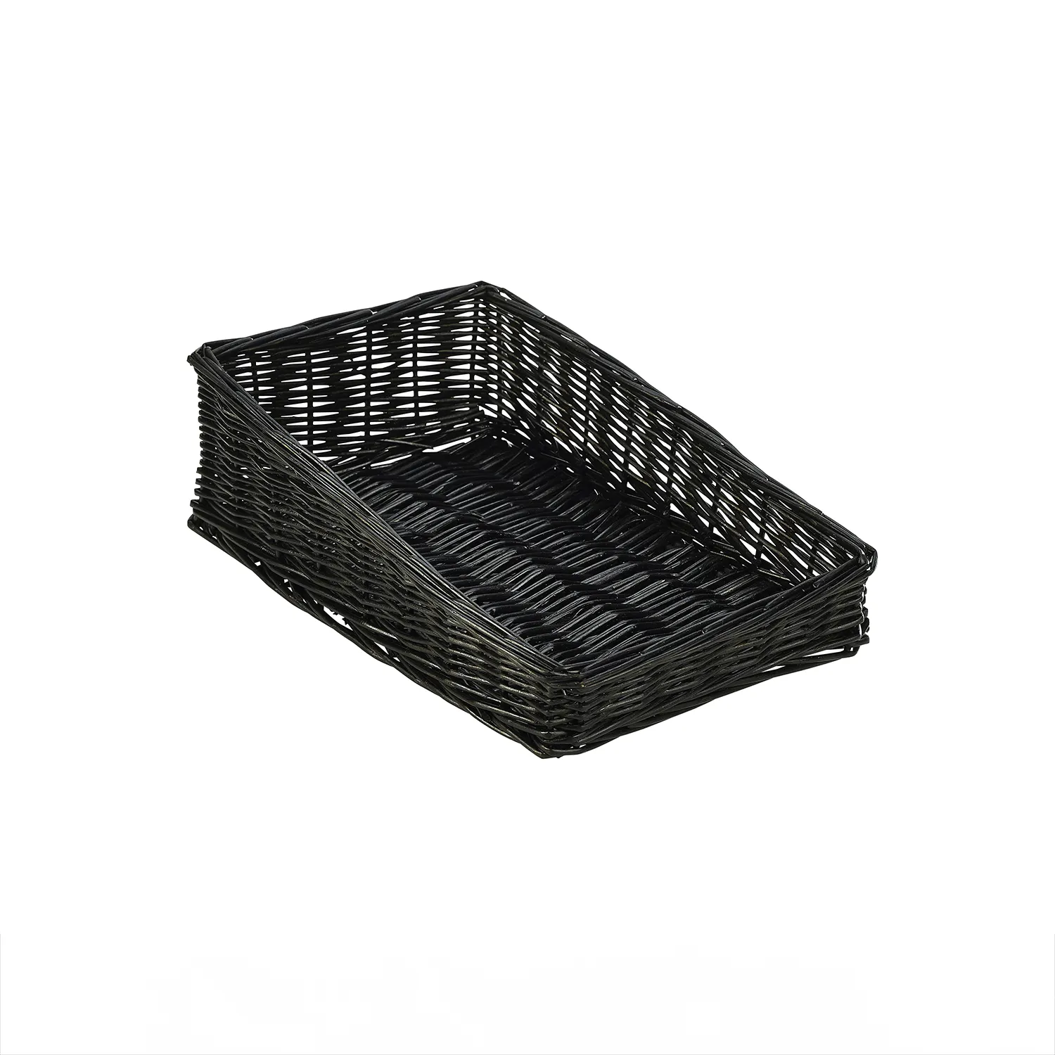 Wicker Display Basket Black 40X25X12cm - Pack 1