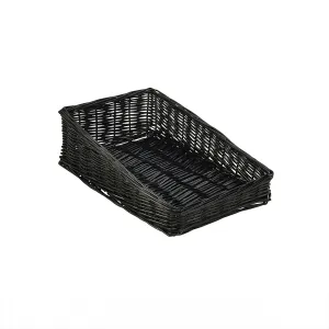 Wicker Display Basket Black 40X25X12cm - Pack 1