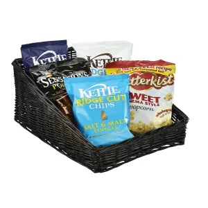 Wicker Display Basket Black 46X36X20cm - Pack 1 Wicker Display Basket Black 46X36X20cm - Pack 1
