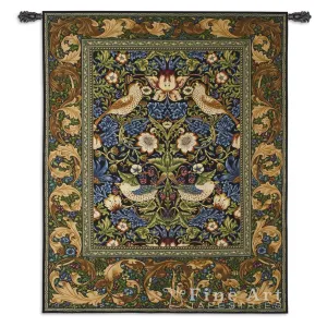 Willam Morris© Strawberry Thief Blue Wall Tapestry
