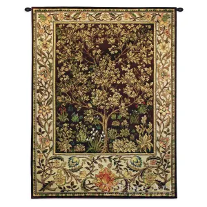 William Morris© Tree of Life Umber Wall Tapestry|2 Sizes