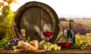 Wine/Cheese Glass Wall Art 60"x36"